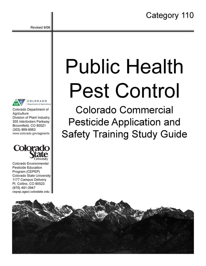 Category 110G: Government-Sponsored Public Health Pest Control (2006) CO